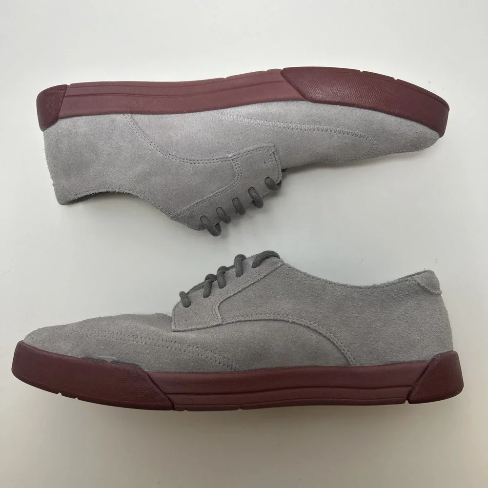 Cole Haan Air Jasper Wingtip Oxford Men's Size 8M Gray Suede Red Sole